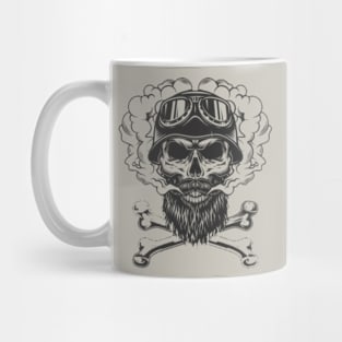 Biker Skull Mug